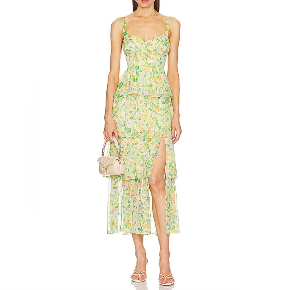 ASTR the Label Midsummer Floral Tiered Maxi Dress
